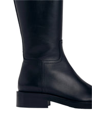 Leather Riding Boot - Black - CO Collections